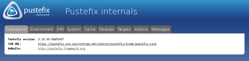 Pustefix internals - Framework information